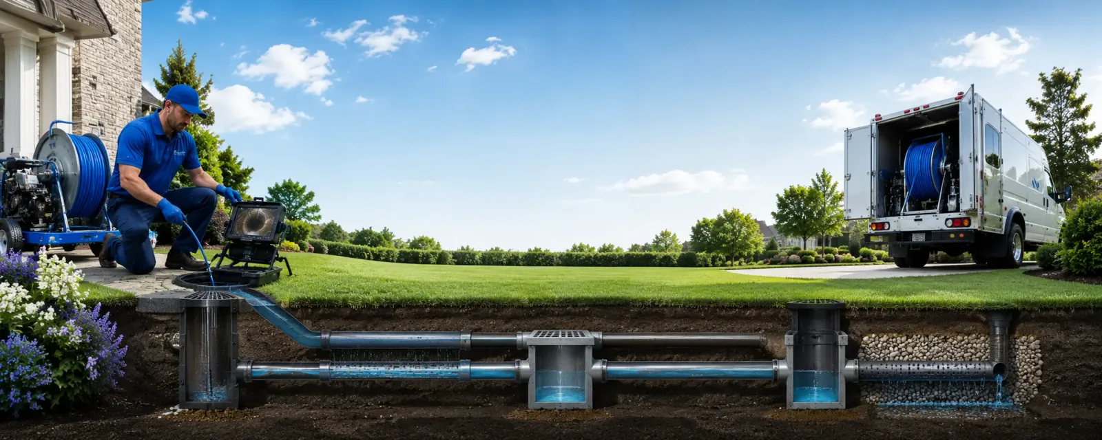 Outdoor drain cleaning information for Clyman, WI